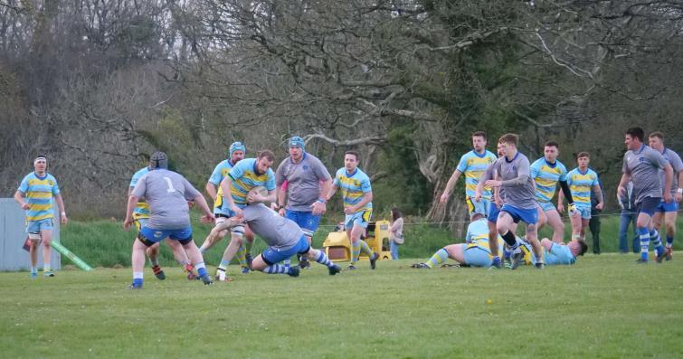 Laugharne on the charge. Picture William John